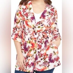 Lane Bryant Floral Kimono 18/20